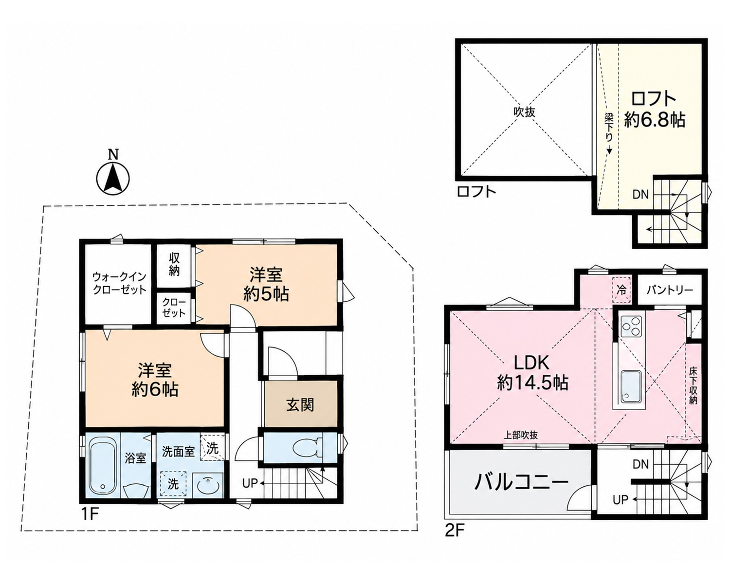 藤沢市用田／戸建 間取り図