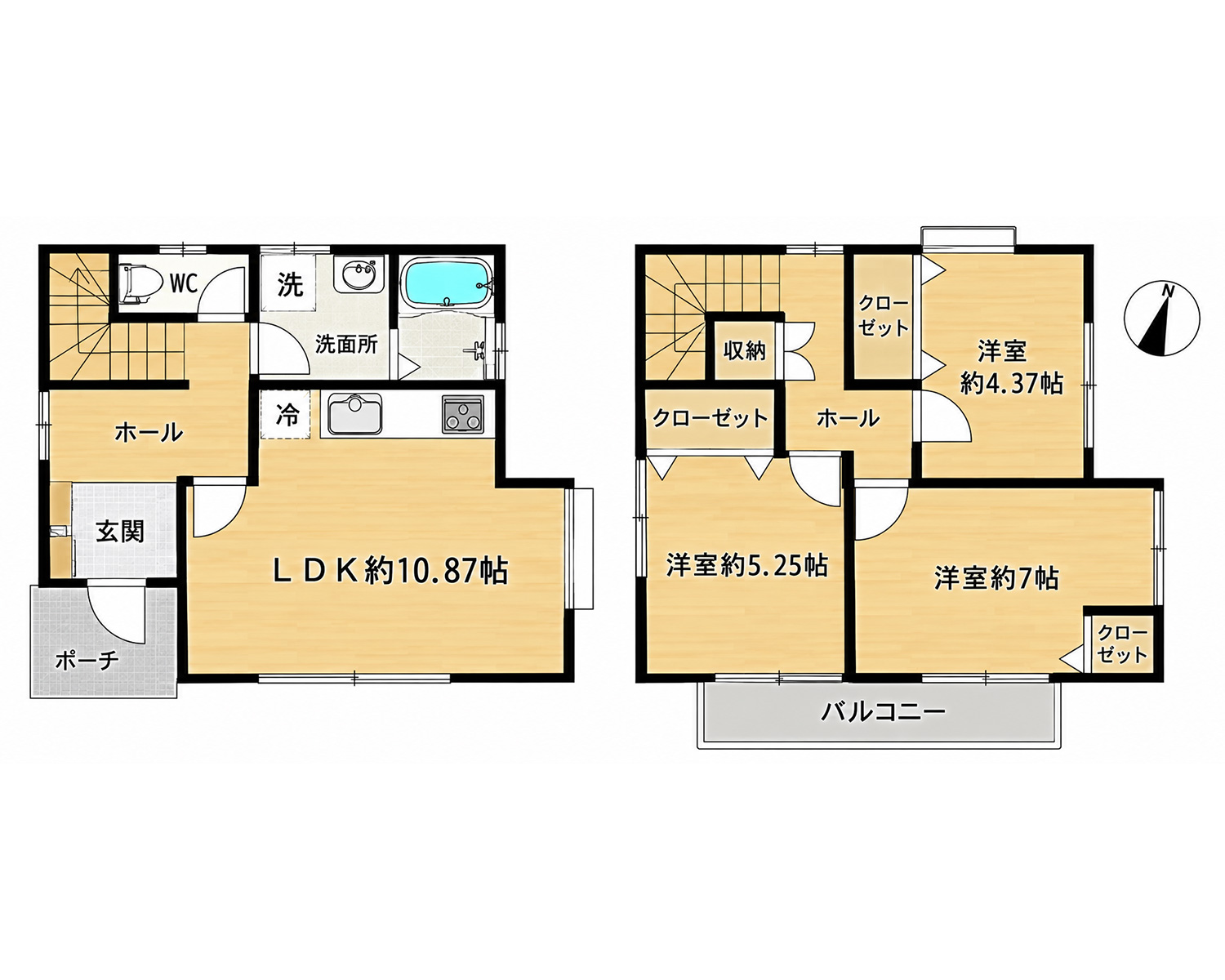 横浜市南区六ツ川／戸建 間取り図