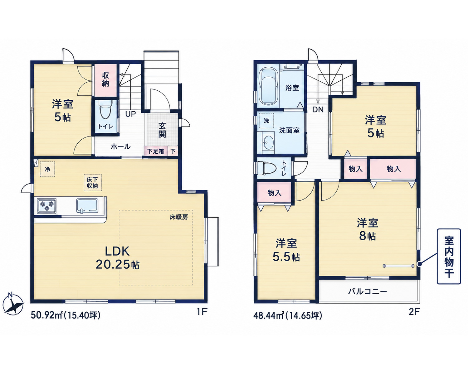 横浜市戸塚区汲沢／戸建 間取り図